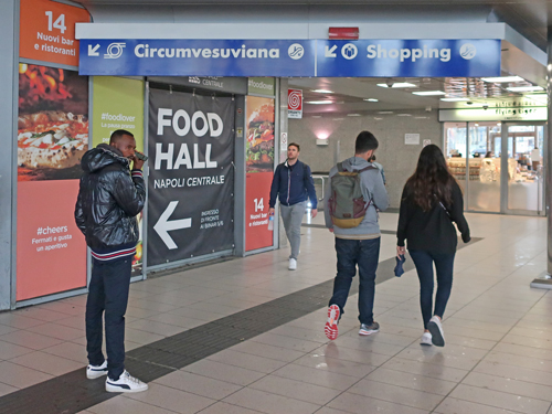 Circumvesuviana Station in Naples Italy