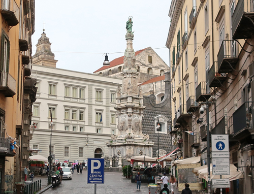 Piazza del Gesu Nuovo, Naples Italy